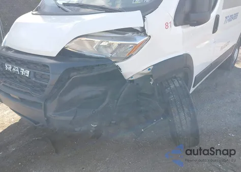 2024 Ram Promaster 2500 Tradesman High Roof 136 Wb W/Pass Seat from USA, damaged, VIN 3C6LRVCG7RE101671